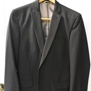 Haggar Black Suit Jacket 40S with Stretch